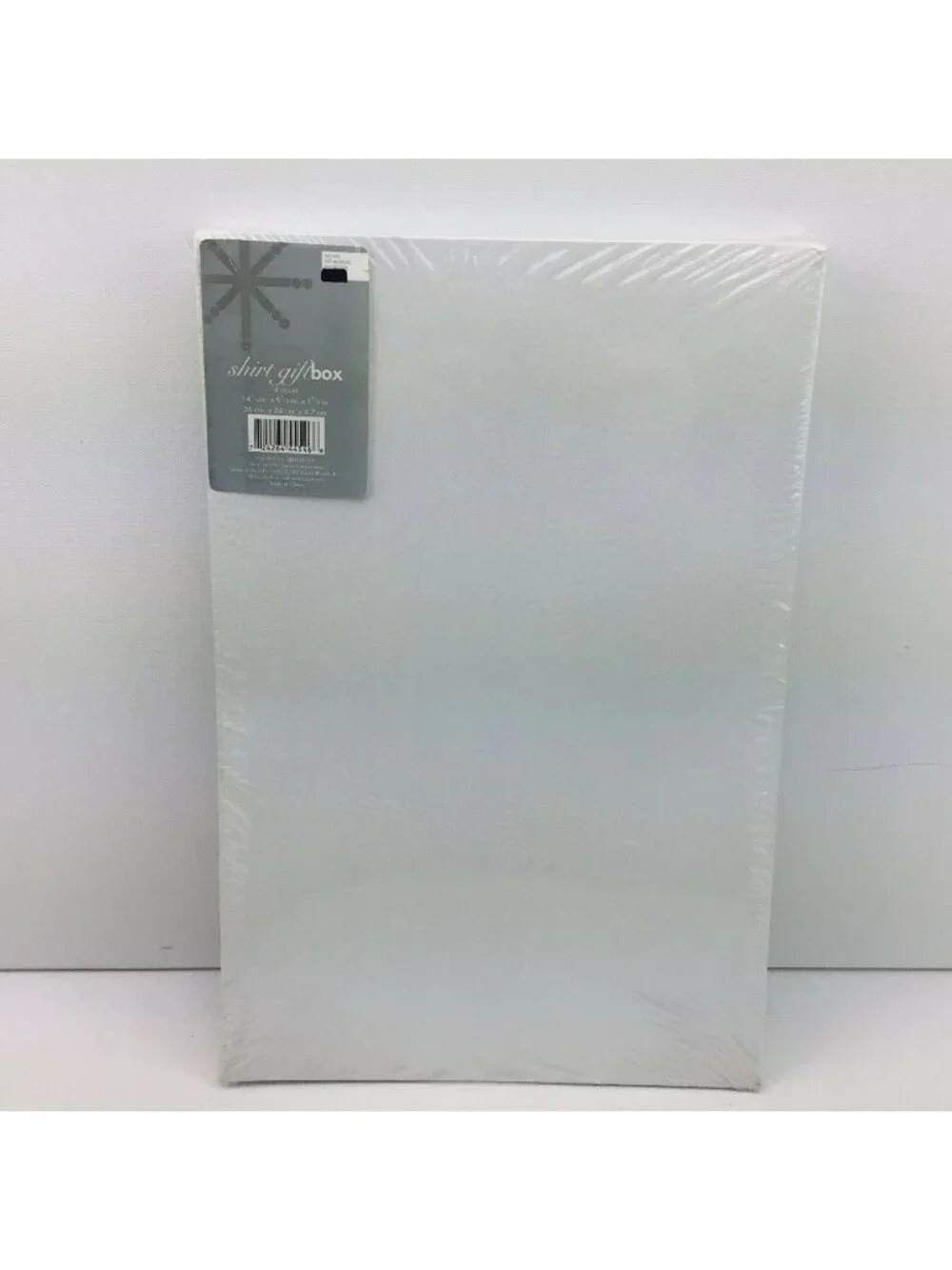 Shirt Gift Box White Textured 4 Count Present Wrapping Giving 14.25x9.5x1 7/8